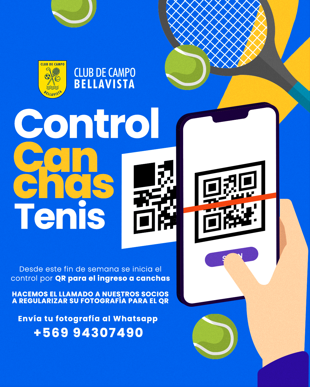 Control tenis
