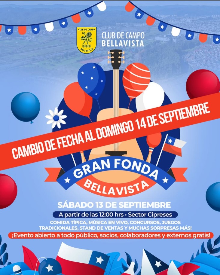 CAMBIO FECHA - FIESTAS PATRIAS